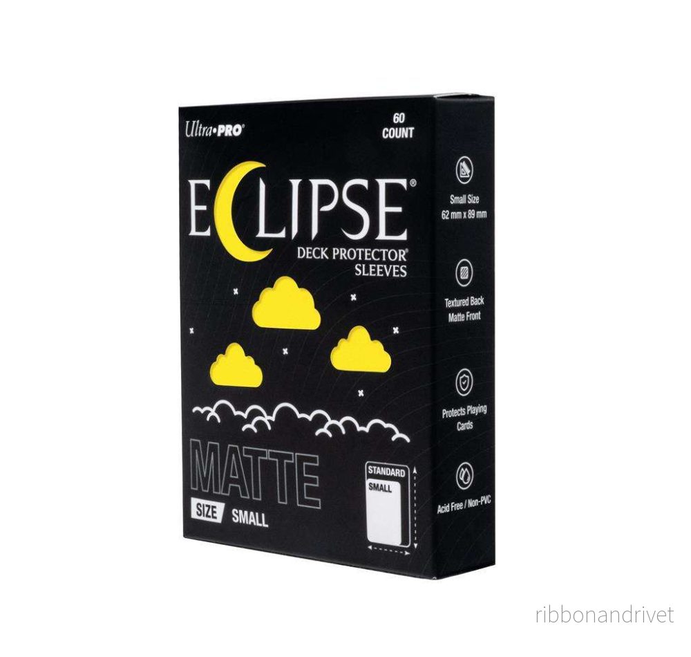 ECLIPSE® Matte Small DECK PROTECTOR® Sleeves: Citrongul – 60-pack