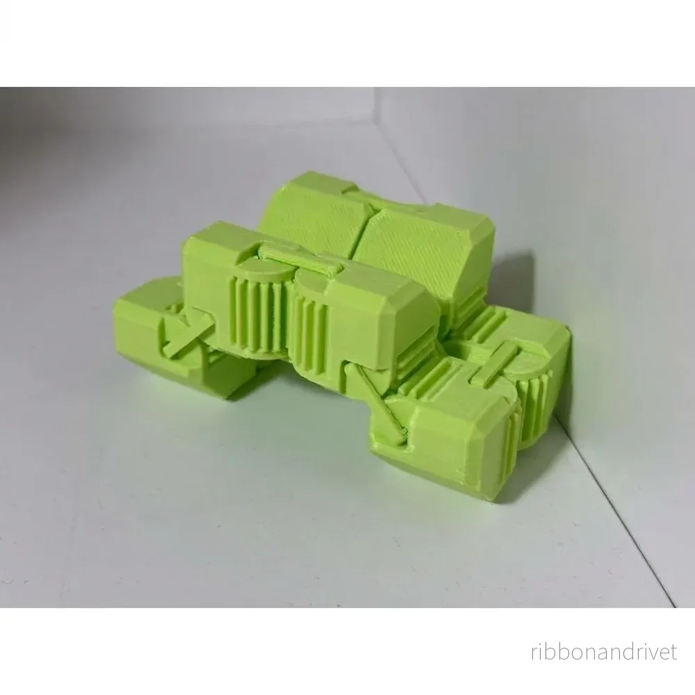 Mekanisk fidget cube med integrerade kugghjul - Bild 3