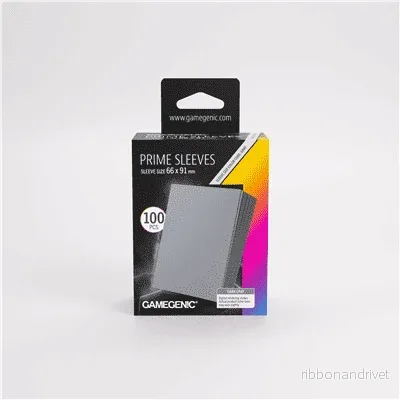 Gamegenic - Prime Sleeves Dark Gray 66x91
