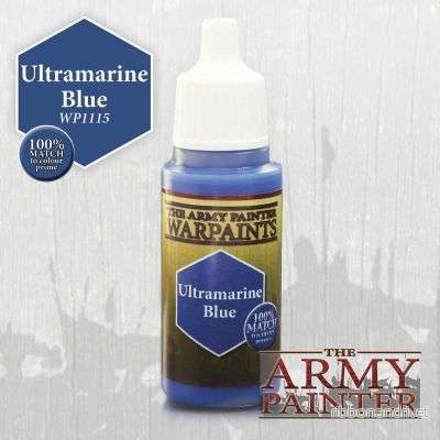 The Army Painter – Warpaints: Ultramarine Blue akrylfärg 18 ml droppflaska The Army Painter – Warpaints: Ultramarine Blue akrylfärg 18 ml droppflaska