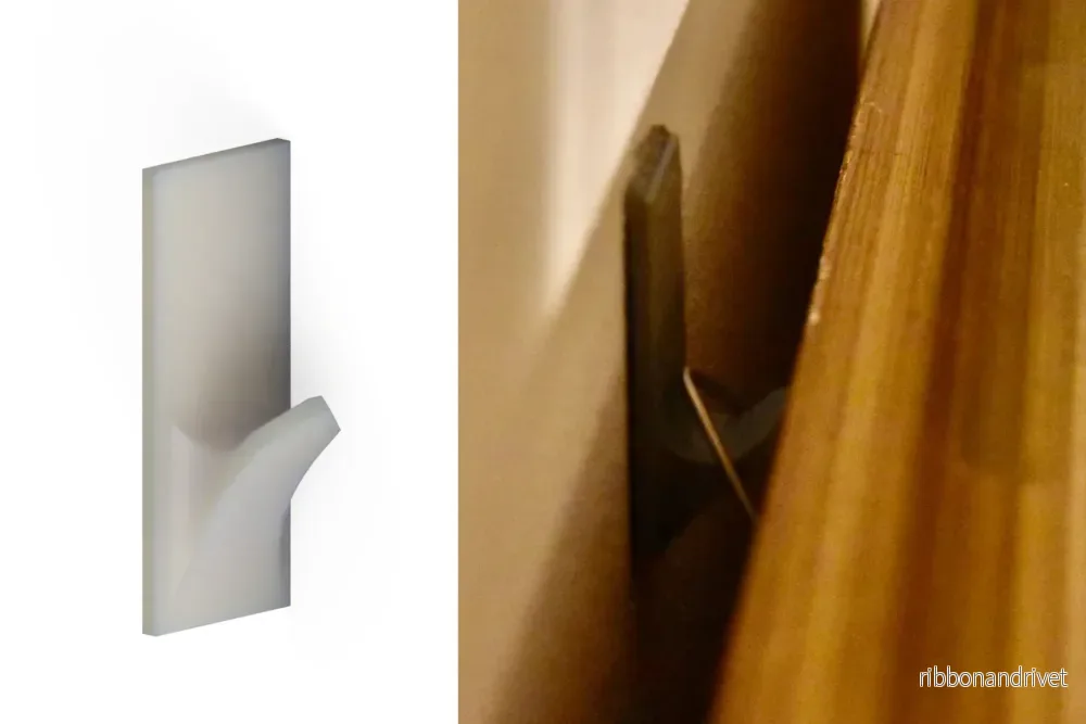 3D-tryckt väggkrok för bilder och inredning
