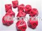 Chessex Opaque Polyhedral Tärningsset d10 – Röd/Svart Chessex Opaque Polyhedral Tärningsset d10 – Röd/Svart