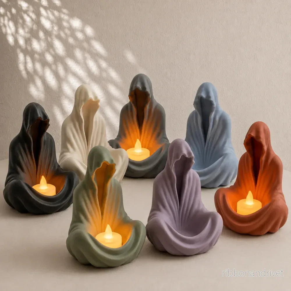 Hooded LED Candle Holder Hooded LED Candle Holder