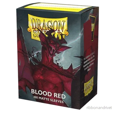 Dragon Shield Standard Matte Sleeves – Blood Red ’Simurag’ (100 Sleeves) Dragon Shield Standard Matte Sleeves – Blood Red ’Simurag’ (100 Sleeves)