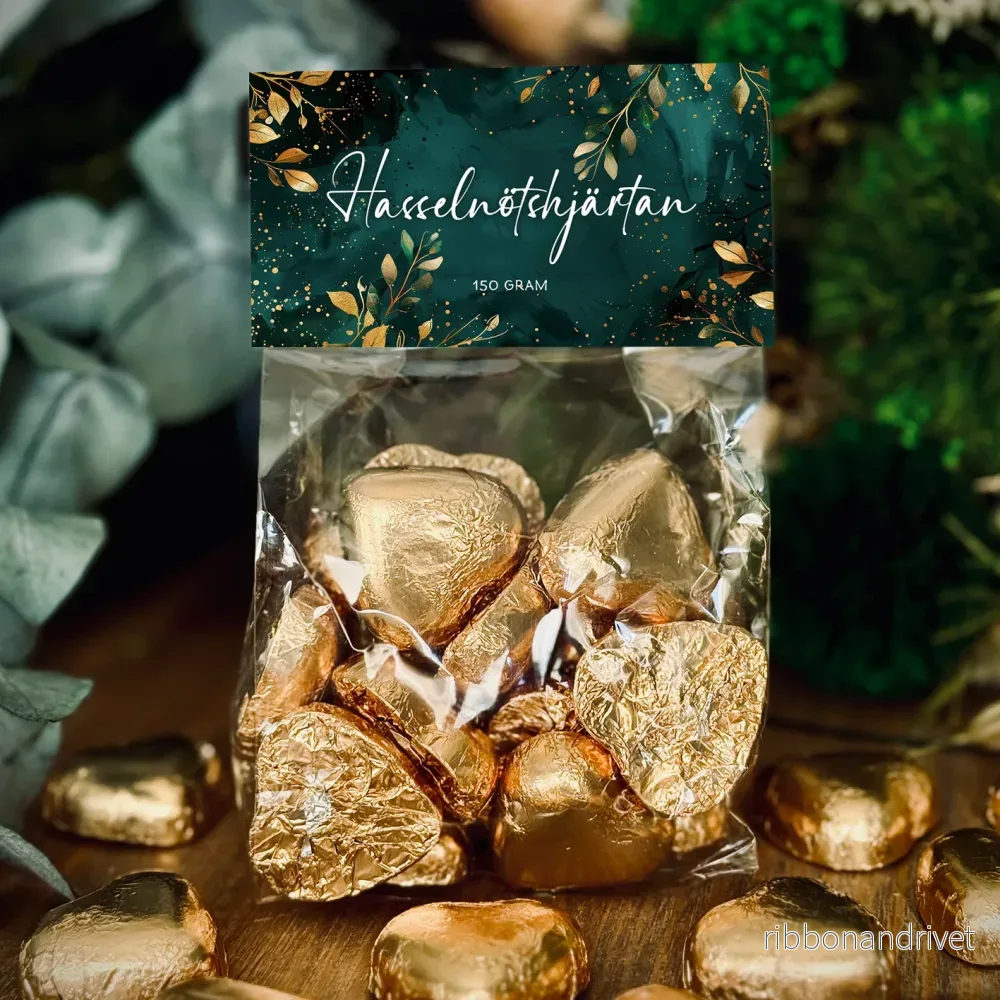 Hasselnötshjärtan | Guld Hasselnötshjärtan | Guld