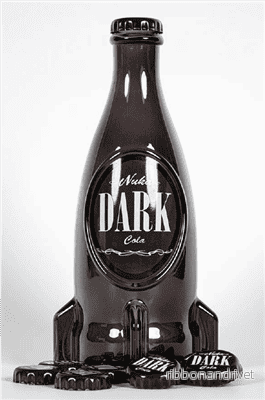 Fallout Nuka Dark Glasflaska & Kapslar