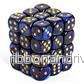 Chessex Signature 12mm d6 med pips Dice Blocks (36 Dice) - Scarab Royal Blue med guld - Bild 2