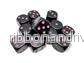 Opaque Black/Pink 16mm D6 Dice Block (12 Dice) - Bild 3