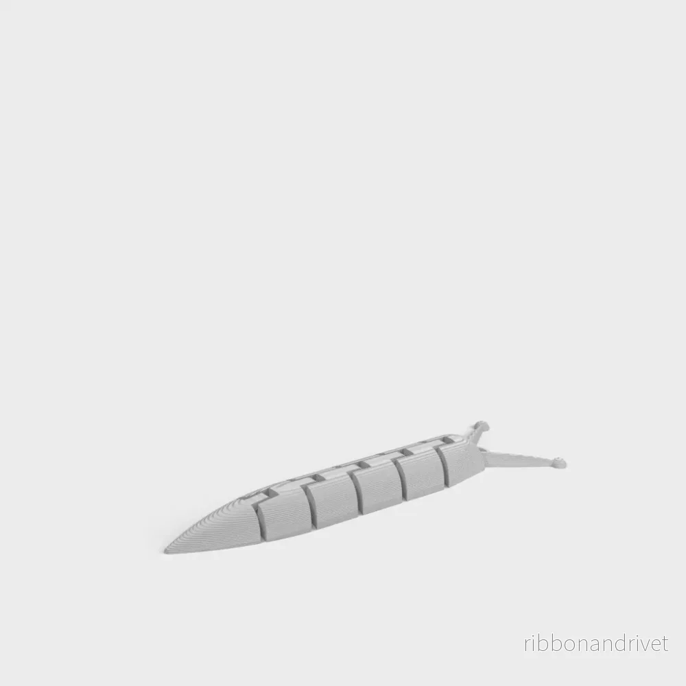 Flexibel och ledad snigel fidget nyckelring - Bild 3