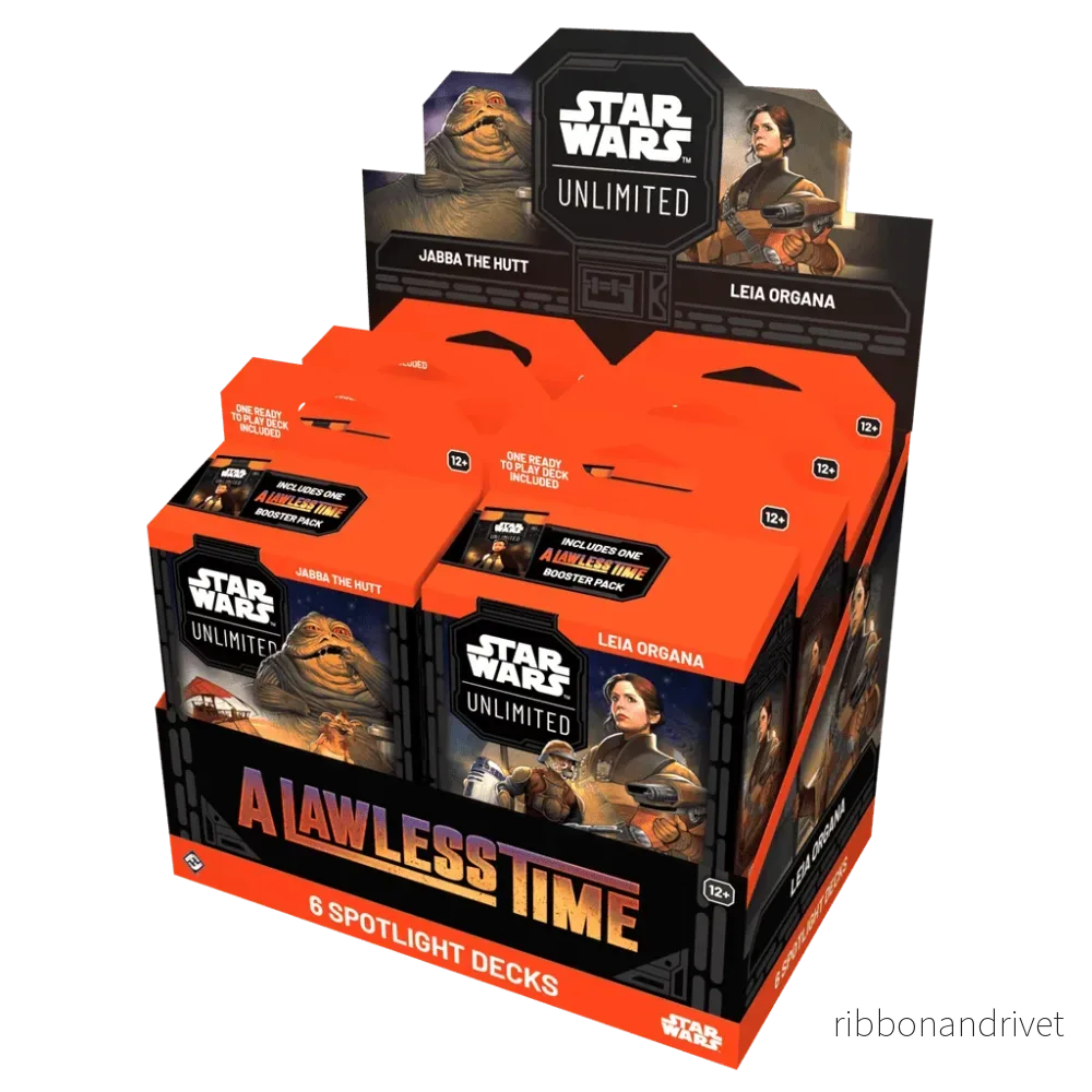 FFG – Star Wars: Unlimited – Display för Spotlightdäck A Lawless Time (6 Däck) FFG – Star Wars: Unlimited – Display för Spotlightdäck A Lawless Time (6 Däck)