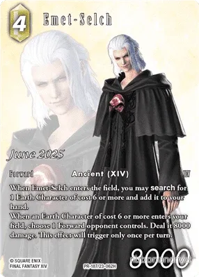Final Fantasy TCG Jun 187 (Emet-Selch) samlarkort - Bild 2