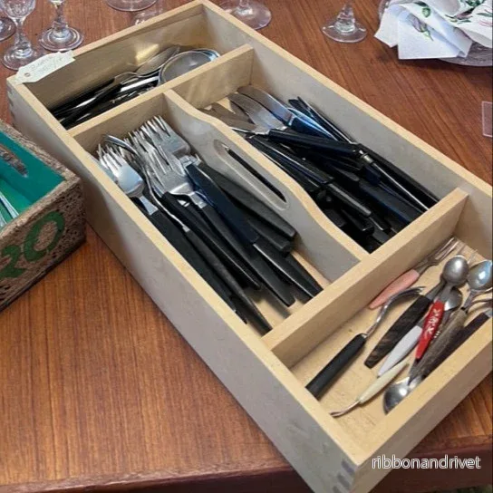 Bestick med svart bakelitskaft - Bild 3