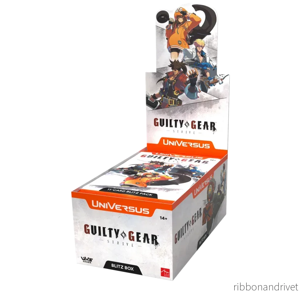 UniVersus CCG: Guilty Gear – Strive – Blitz Box (12 paket) UniVersus CCG: Guilty Gear – Strive – Blitz Box (12 paket)