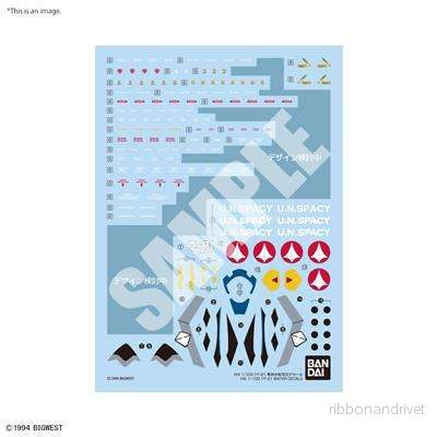 HG 1/100 YF-21 Vatten Decals - Bild 2