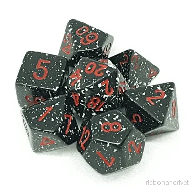 Chessex Speckled Polyhedral 7-Tärningsset - Space