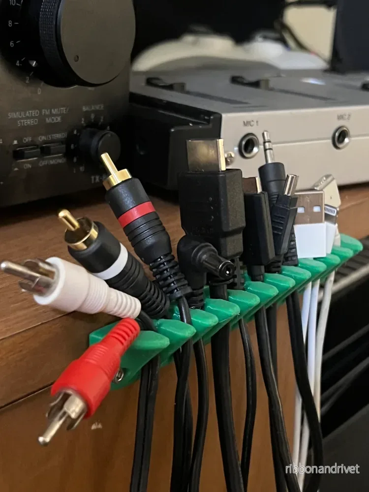 Rake Rack Kabel- och kabelhållare