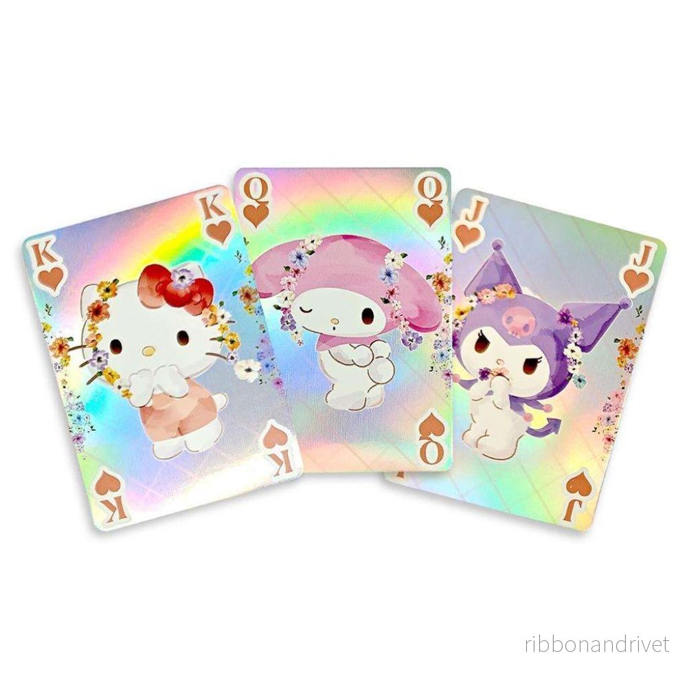 Hello Kitty & Friends – Holografiska Spelkort – Pastell Vivid – 54 Kort Hello Kitty & Friends – Holografiska Spelkort – Pastell Vivid – 54 Kort