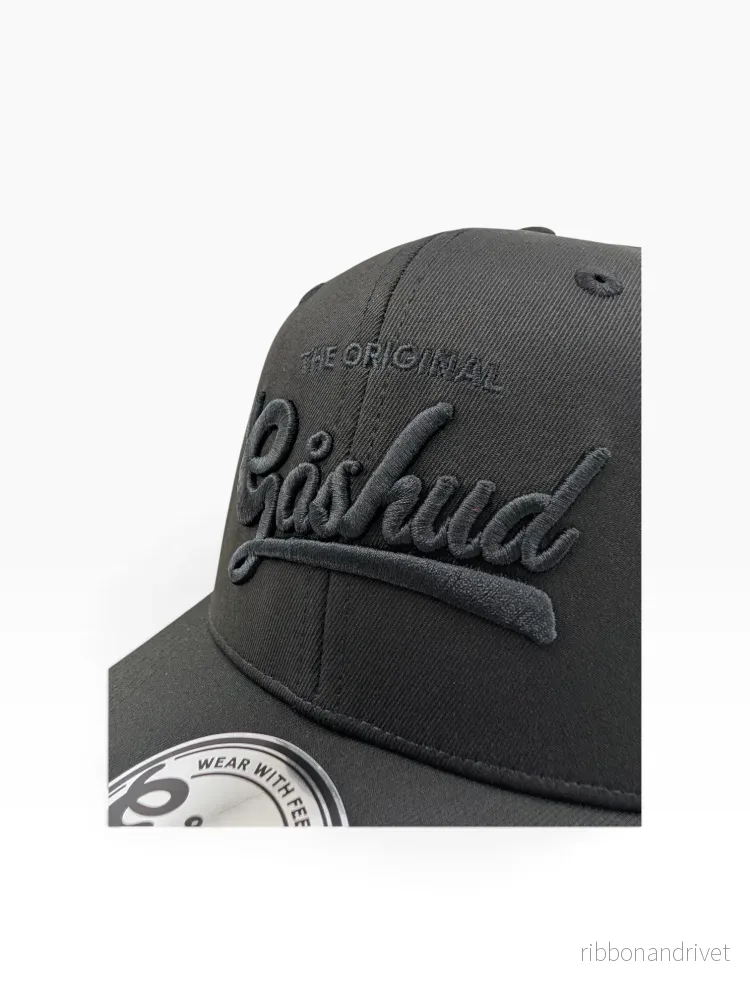 Gåshud Original Script Baseballkeps – High Crown Stretch Black Edition - Bild 3