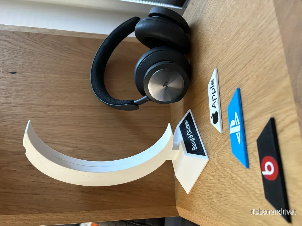 Hörlurshållare crescent moon / Hörlursställ moon design