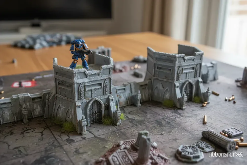 Detaljerad Wall of Saints Wargame Terräng Set - Bild 3