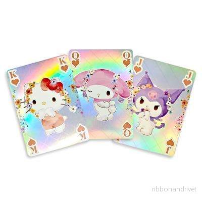 Hello Kitty & Friends - Holografiska Spelkort - Pastell Vivid - 54 Kort - Bild 2
