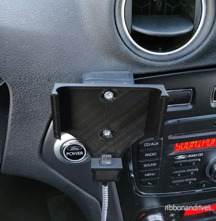 OnePlus 5 och 5T Hållare med Laddning för Ford Mondeo MK4 - Bild 2
