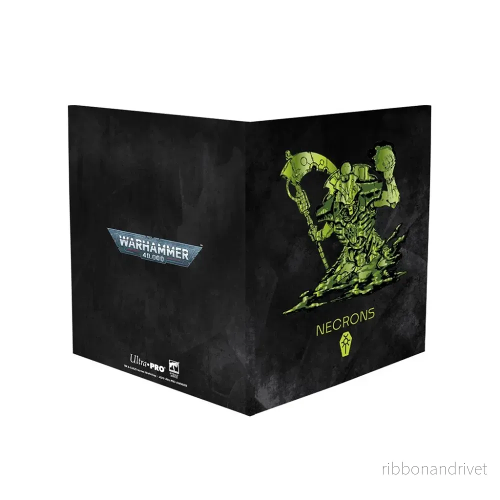 UP - Necron Codex Justerad Datasheet & Indexkort Folio för Warhammer 40,000