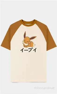 Pokemon – Eevee Loose Fit Unisex T-shirt – M Pokemon – Eevee Loose Fit Unisex T-shirt – M