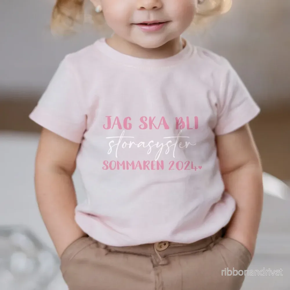 Jag ska bli storasyster … | Personlig t-shirt Jag ska bli storasyster … | Personlig t-shirt