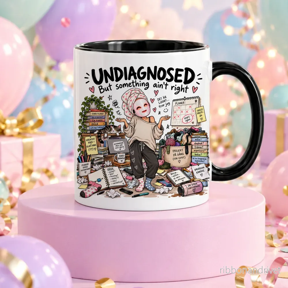 UNDIAGNOSED But something ain't right | Rolig mugg - Bild 3