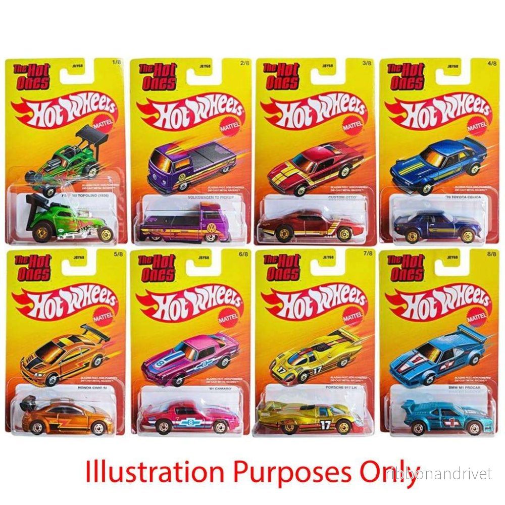 Hot Wheels – Hot Ones (Fördjupningskartong med 12 bilar – Sortiment kan variera) Hot Wheels – Hot Ones (Fördjupningskartong med 12 bilar – Sortiment kan variera)