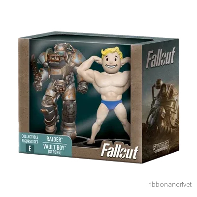 Fallout Samlarfigurer Set: Raider & Vault Boy (Strong) - Bild 2