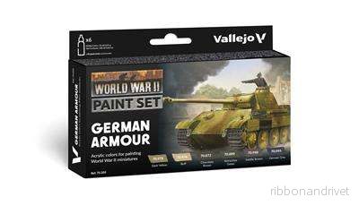 Vallejo Model Color / Andra världskriget / Set med 6 färger - Tysk pansar 18 ml - Bild 2