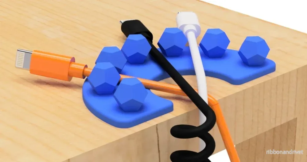 USB-kabelhållare (vanlig dodekaeder) - Bild 2