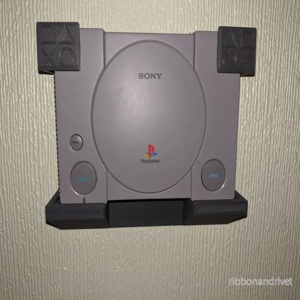 Väggfäste för PlayStation 1 Classic mini-konsol