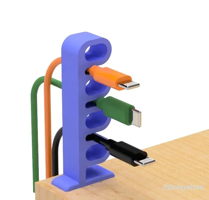 Ringformad USB-kabelhållare
