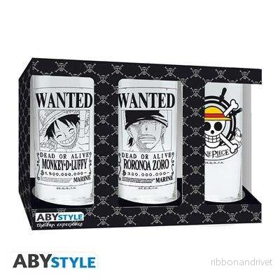 ONE PIECE - 3 Glas Set