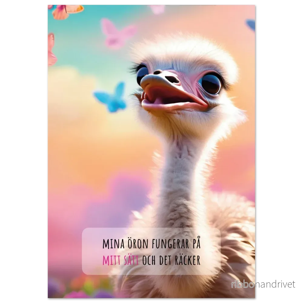 Poster - Struts - Mina öron fungerar på mitt sätt och det räcker - Bild 3