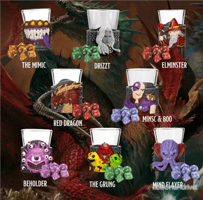 Sirius Dice – D&D Mini Dice Cups PDQ (12 Cups) - Bild 2