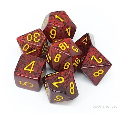 Chessex Speckled Polyhedral 7-Tärningsset - Mercury