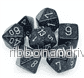 Chessex Speckled Polyhedral 7-Die Set - Ninja - Bild 2