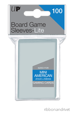 UP - Lite Mini American Brädspel Sleeves 41mm x 63mm (100 Sleeves) - Bild 2