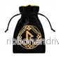 Runic Black & Golden Velour Dice Bag - Bild 2