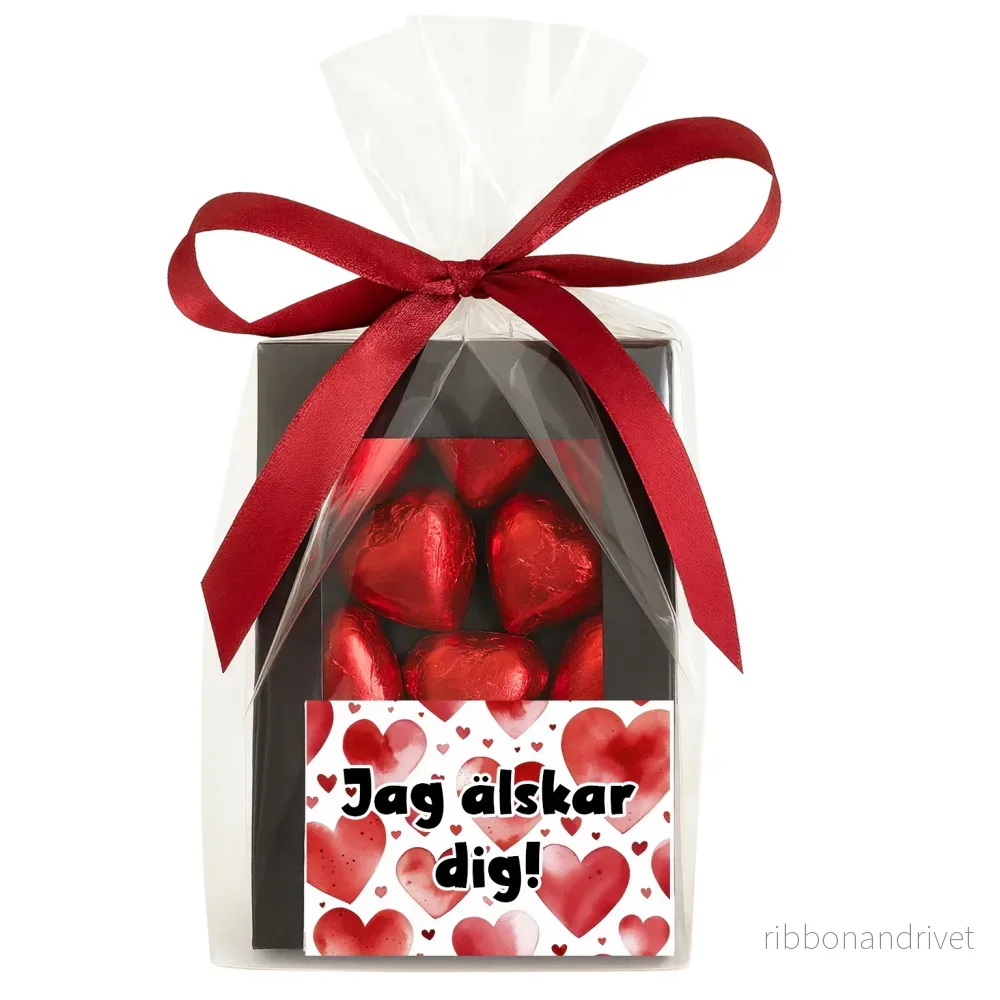 Hjärtan | Chokladask & kort Hjärtan | Chokladask & kort