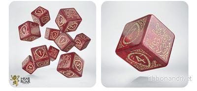 Game of Thrones Lannister 10xD6 Tärningsset - Bild 2