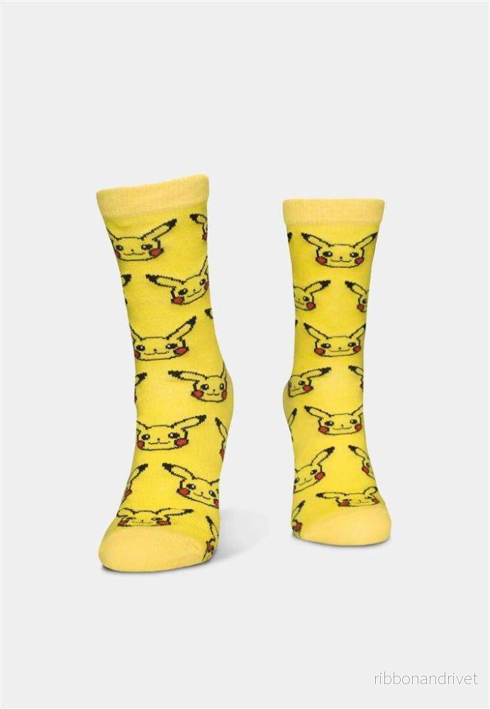 Pokémon – Crew Socks 3-pack – Charmander, Pikachu & Eevee – 35/38 - Bild 2