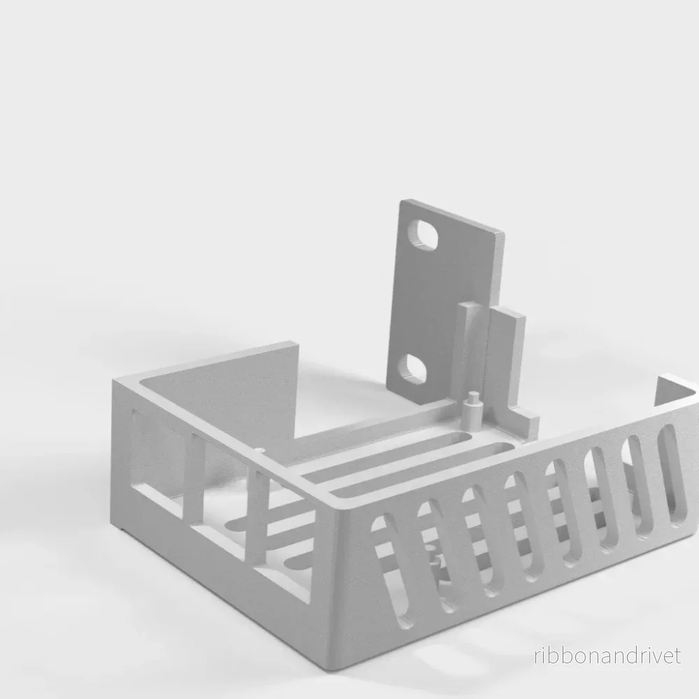 Raspberry Pi 5 rackmonteringsfodral med bakåtvända portar - Bild 3