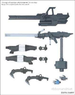 Option Parts Set Gunpla 12 (Large Railgun)