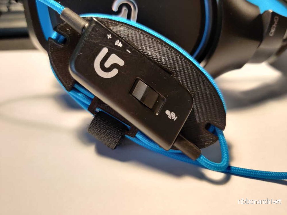 Kabelhållare för Logitech G430-headset - Bild 2