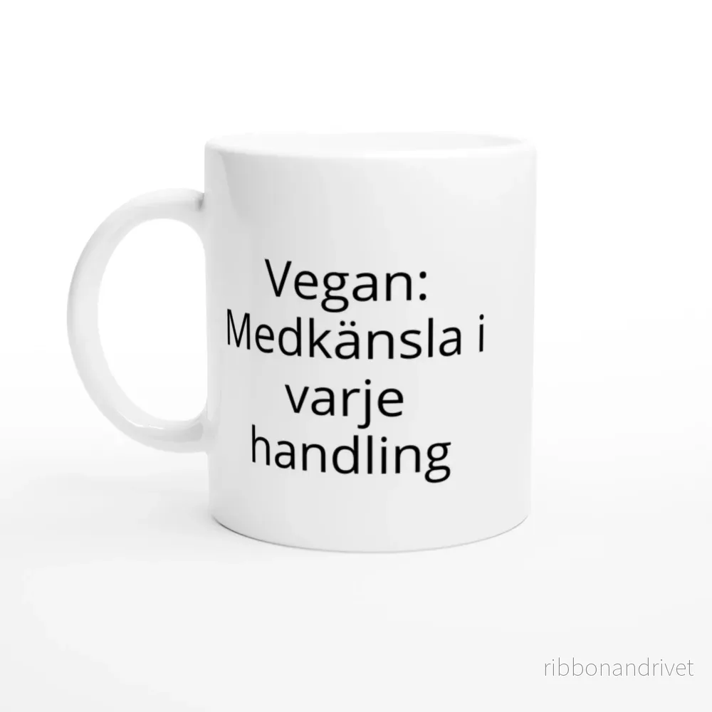 Vit keramisk mugg 325 ml Vit keramisk mugg 325 ml